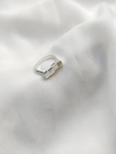 Load image into Gallery viewer, טבעת ריבועים מכסף 925 בעבודת יד
