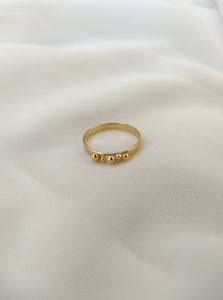 טבעת בציפוי זהב לנשים בעבודת יד