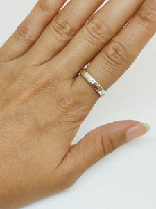 טבעת בייסיק מכסף לגברים ונשים בעבודת יד 